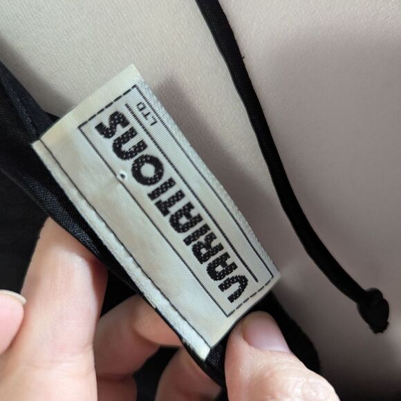 Disco Vintage Variations 80s 70s Dynasty Black Sequin Draped Midi Dress S 6/8 - Picture 7 of 9